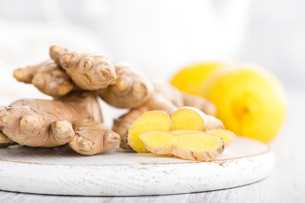 ginger promotes blood circulation of the scalp